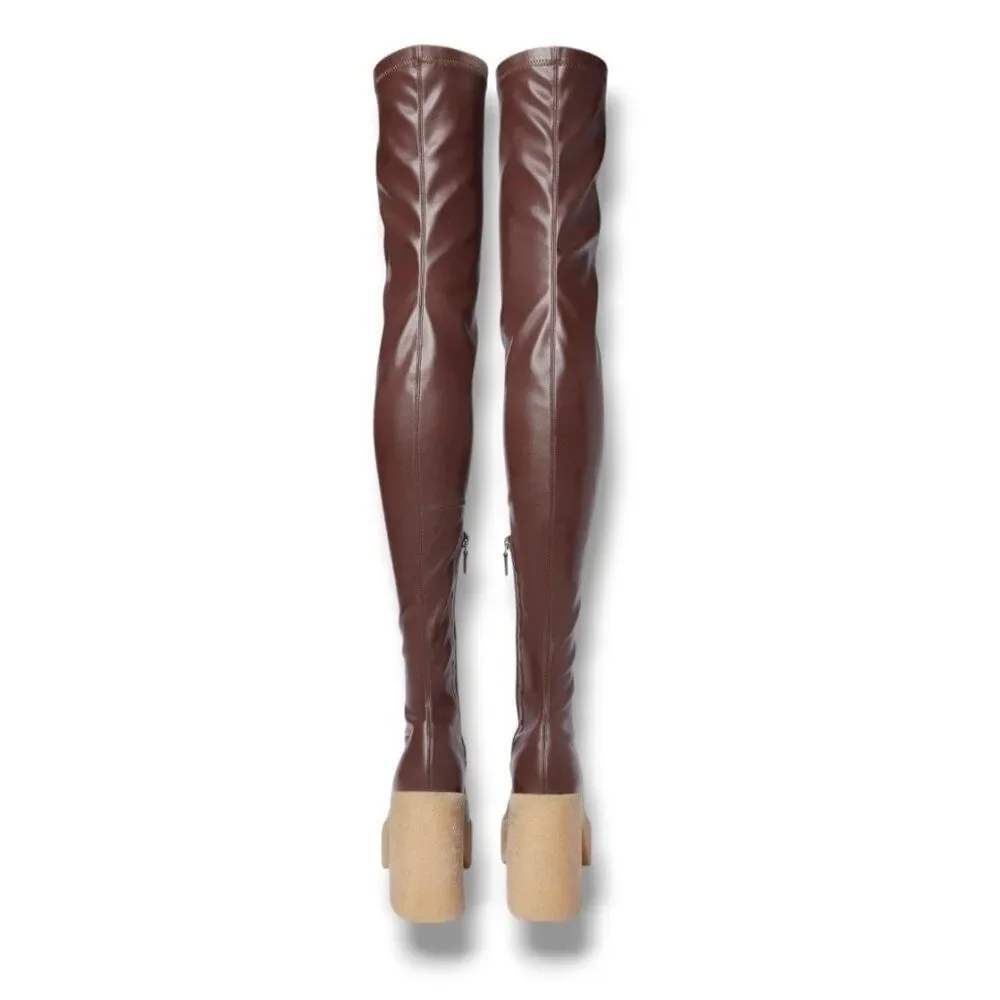 Stella McCartney Skyla Stretch Over-the-Knee Boots Size 39 EU 9 US